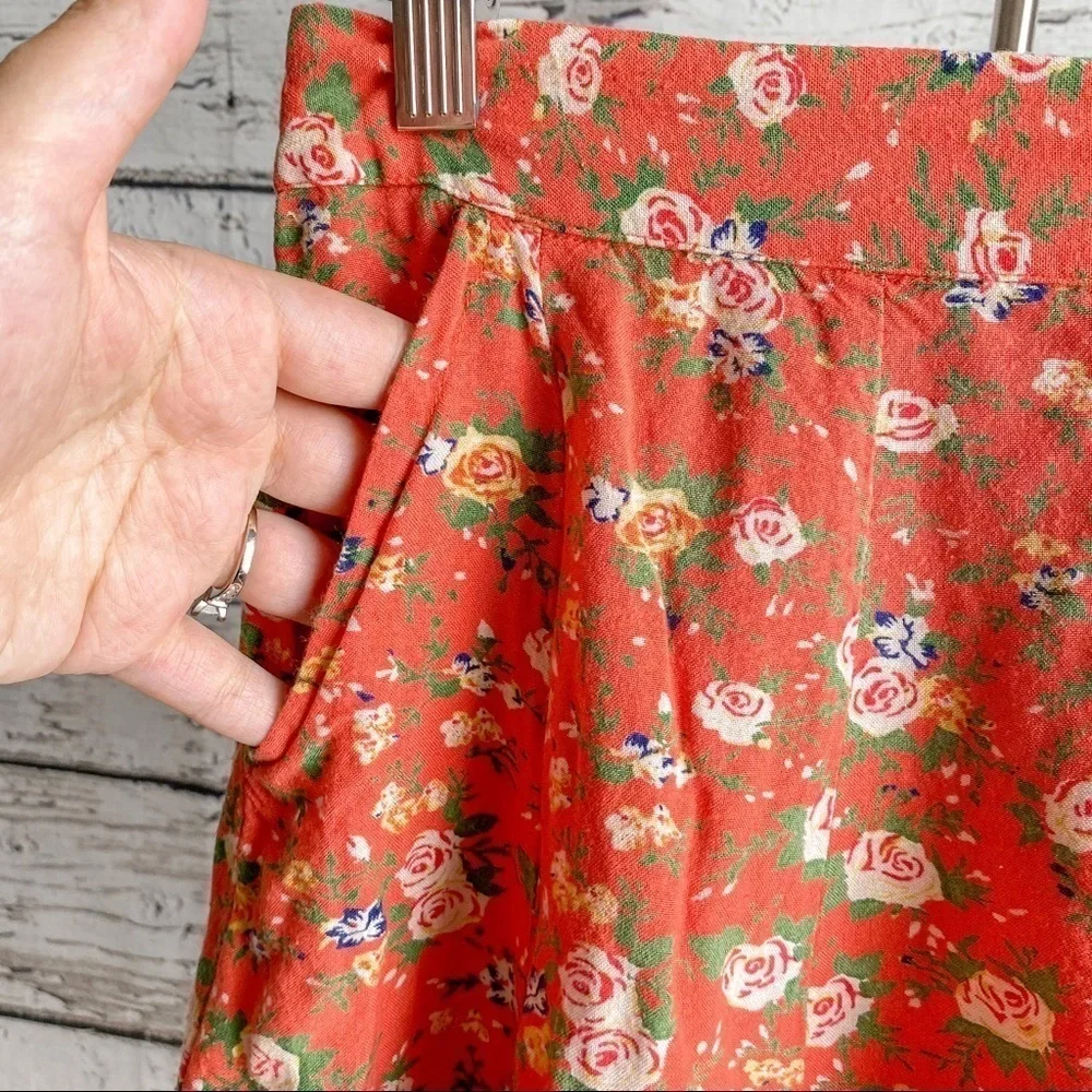 Urban Outfitters | Kimchi Blue Floral Buttondown Mini Skirt